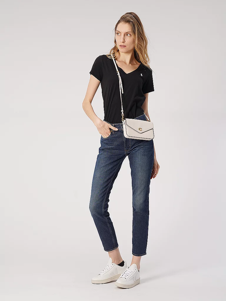 Vêtements Polo Ralph Lauren T shirt col en V en jersey pour Femme - vue 4
